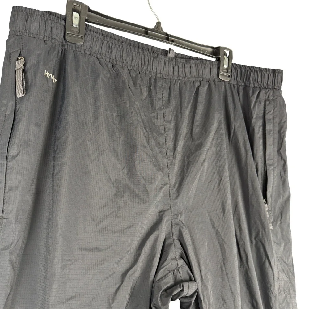 The North Face HyVent Rain Pants Mens XL Black Ripstop Waterproof Hiking Shell